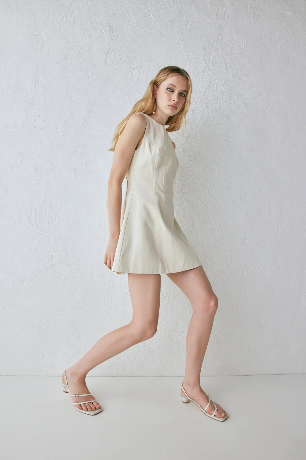 Chloe Mini Dress Oat sold by Verge Girl product image thumbnail 5