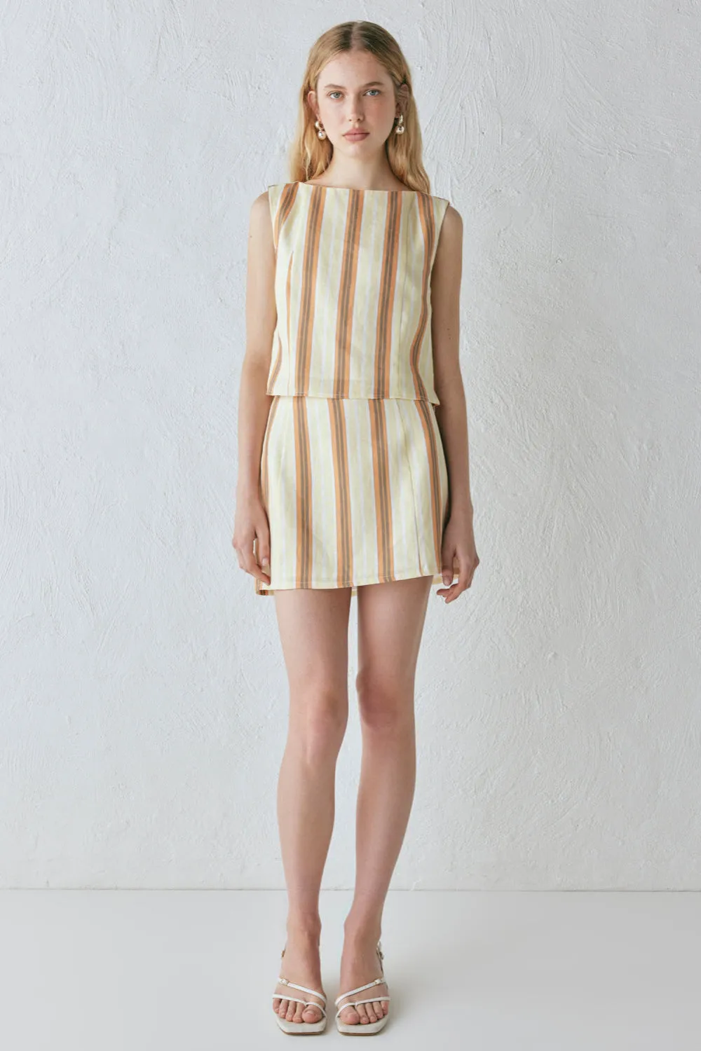 Ama Linen Top Stripe sold by Verge Girl product image thumbnail 2
