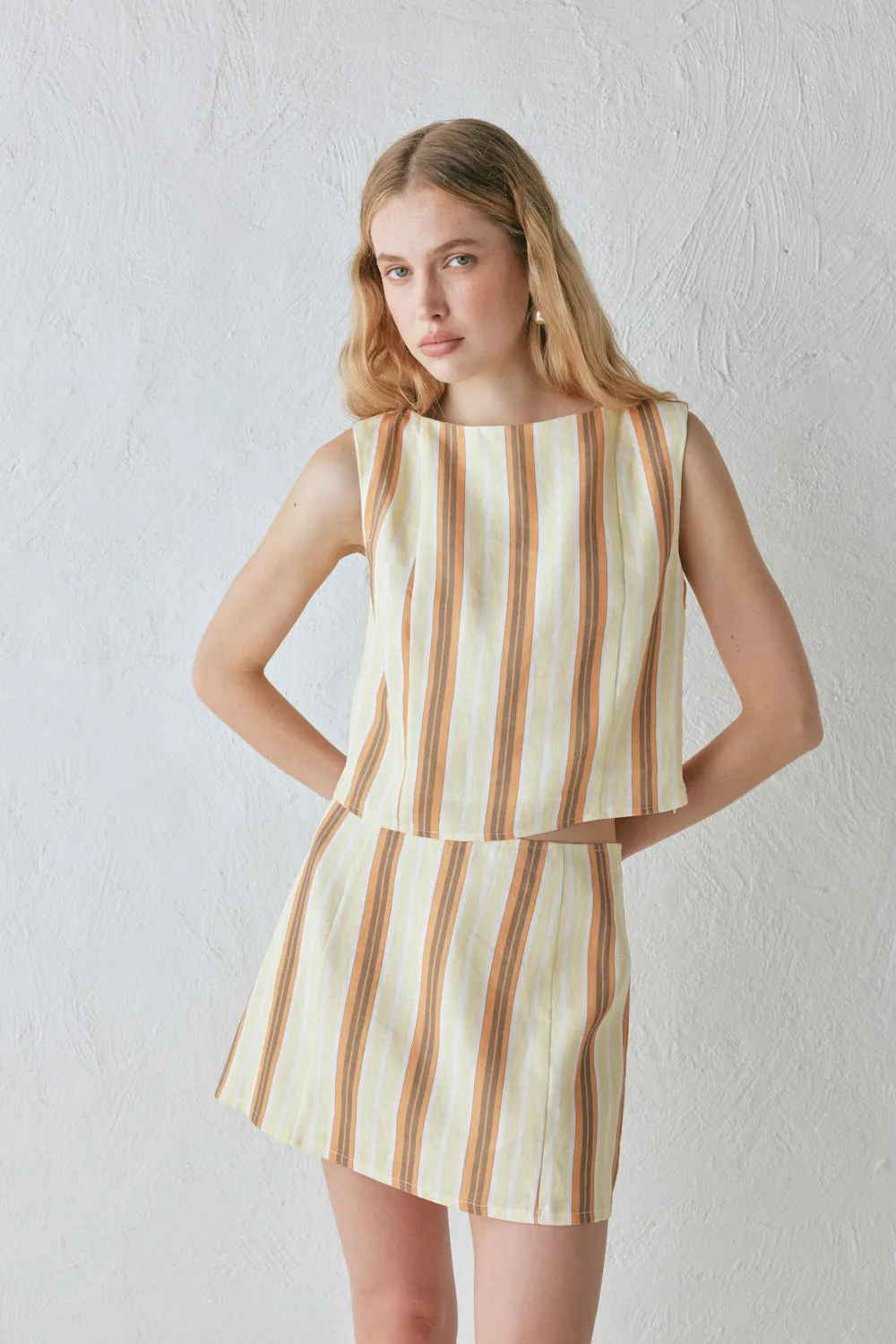 Ama Linen Top Stripe sold by Verge Girl product image thumbnail 3