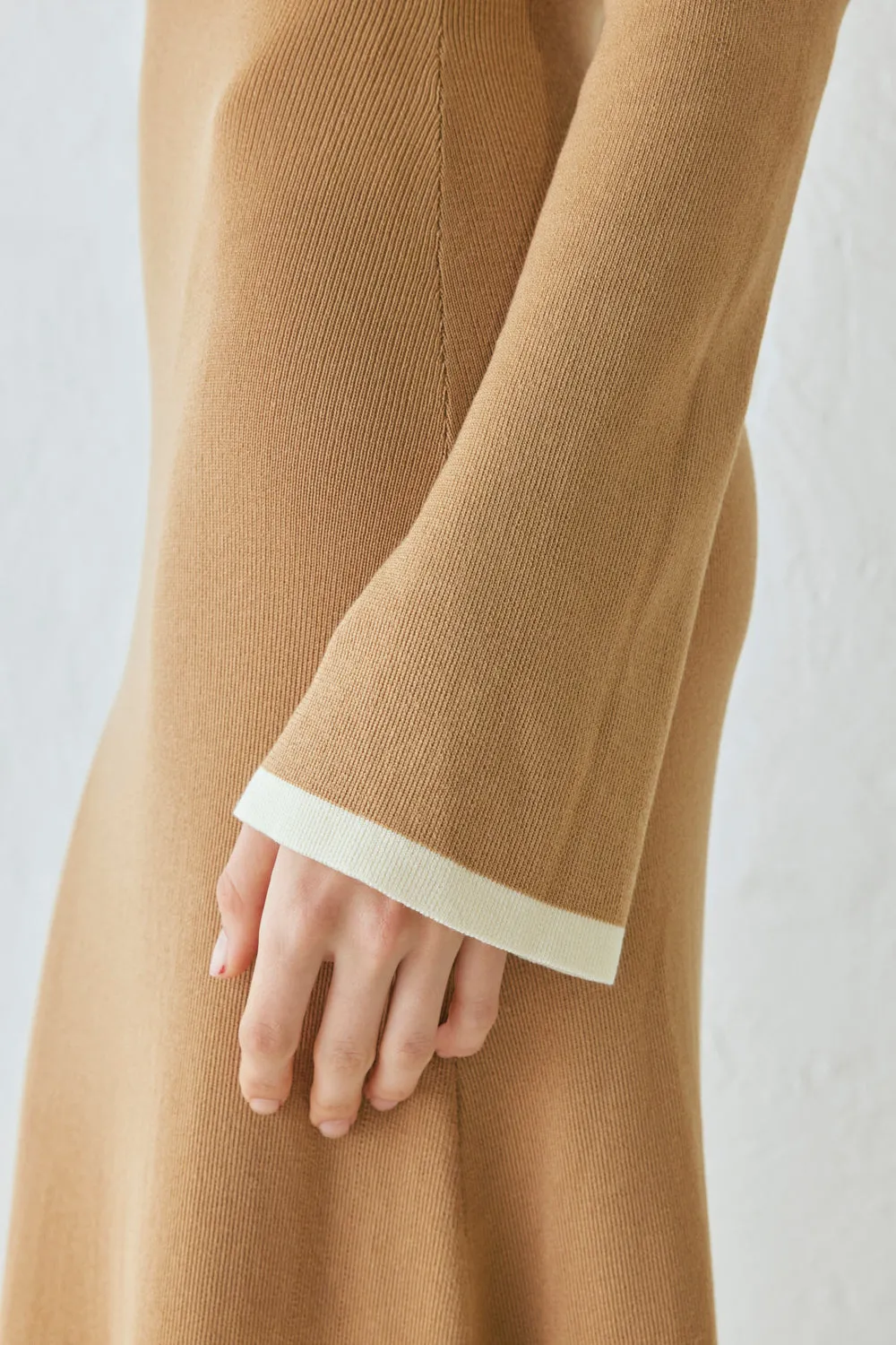 Marlee Knit Maxi Dress Tan sold by Verge Girl product image thumbnail 4