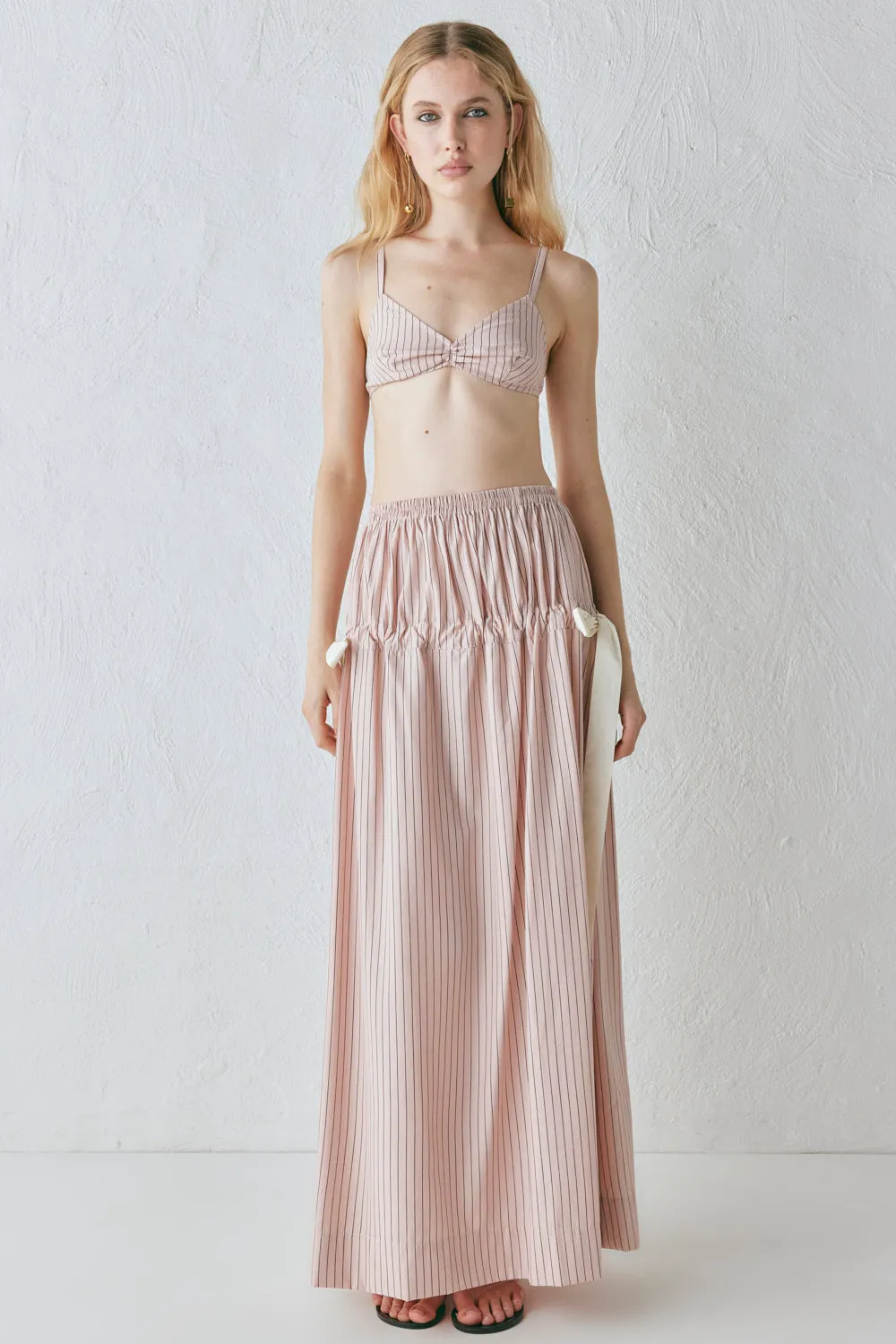 Lily Maxi Skirt Pink Stripe sold by Verge Girl product image thumbnail 2