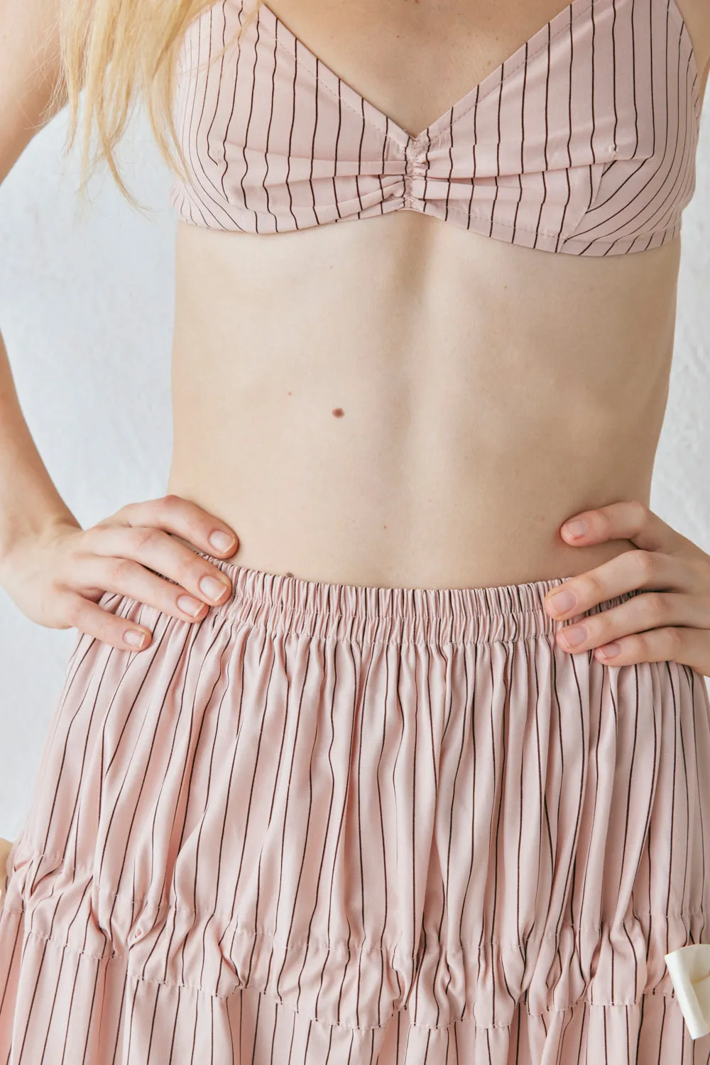 Lily Maxi Skirt Pink Stripe sold by Verge Girl product image thumbnail 5