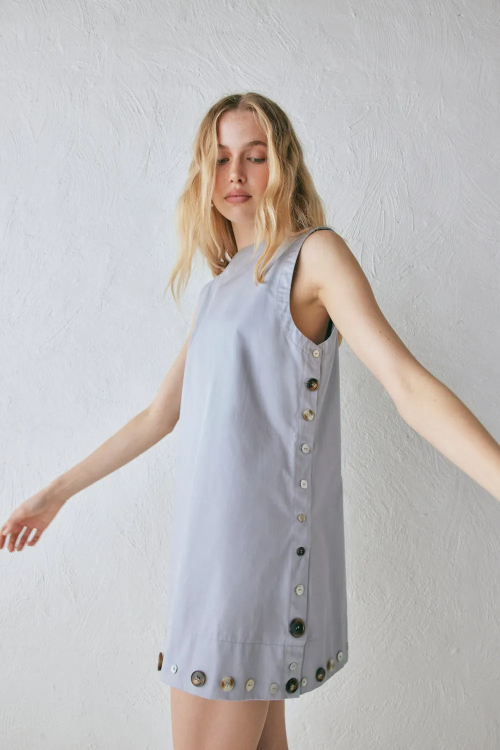 Alek Mini Dress Powder sold by Verge Girl