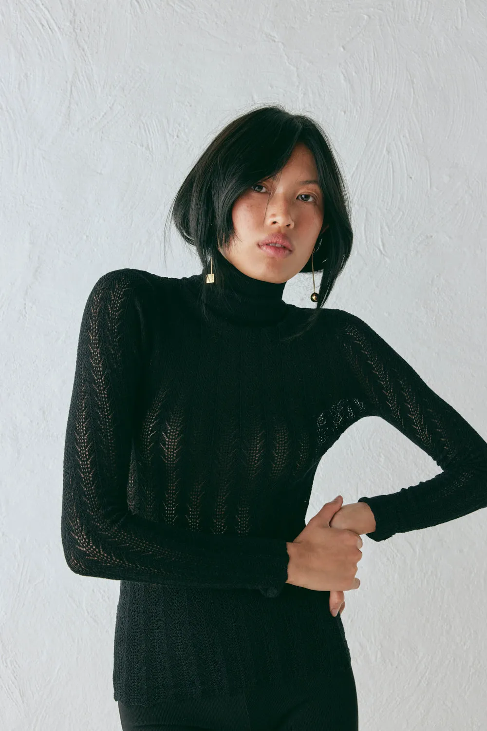 Harriet Knit Skivvy Black sold by Verge Girl product image thumbnail 5