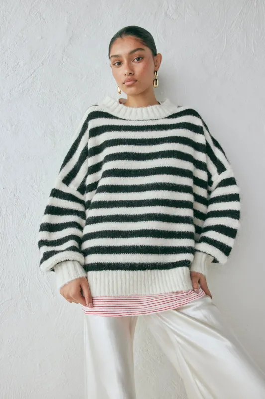 Sam Knit Jumper Stripe sold by Verge Girl