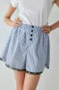 Ava Shorts Blue Stripe sold by Verge Girl