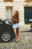 Ava Shorts Blue Stripe sold by Verge Girl