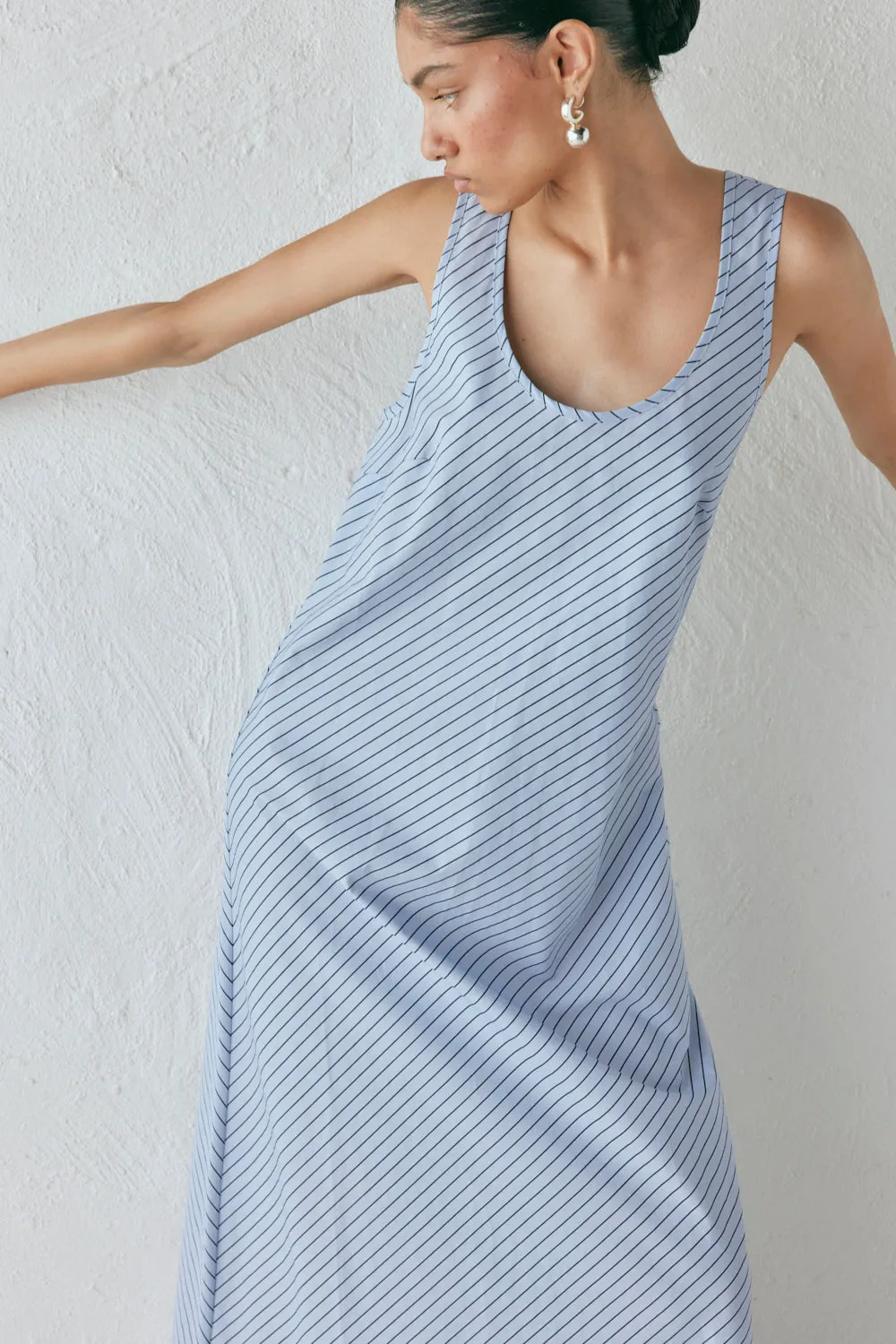 Kajal Maxi Dress Blue Stripe sold by Verge Girl product image thumbnail 2