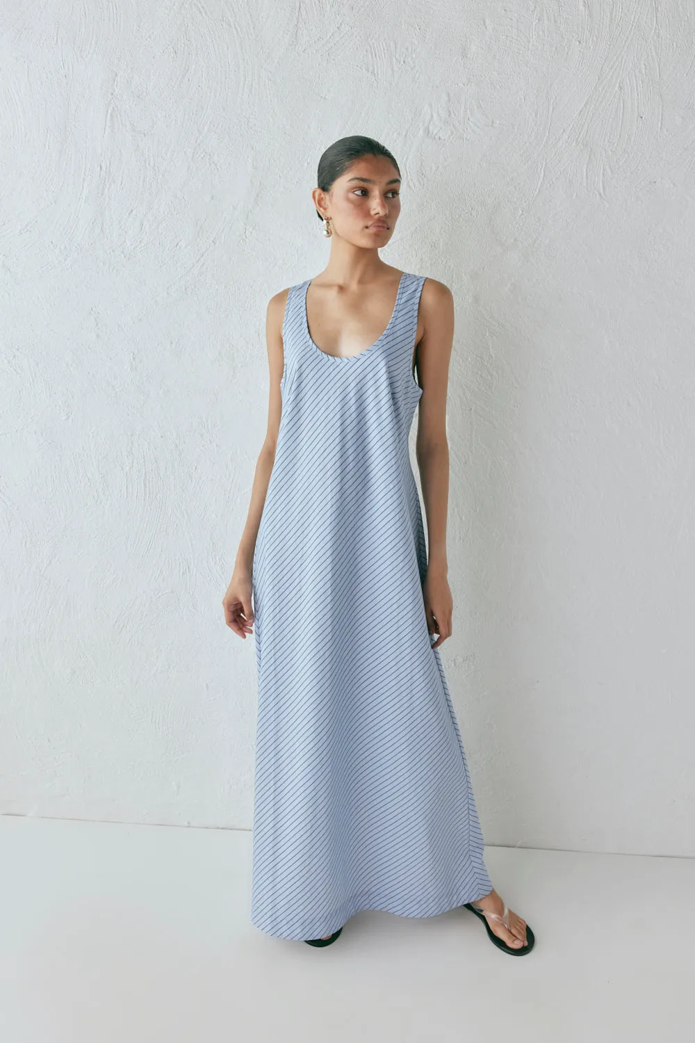 Kajal Maxi Dress Blue Stripe sold by Verge Girl product image thumbnail 4