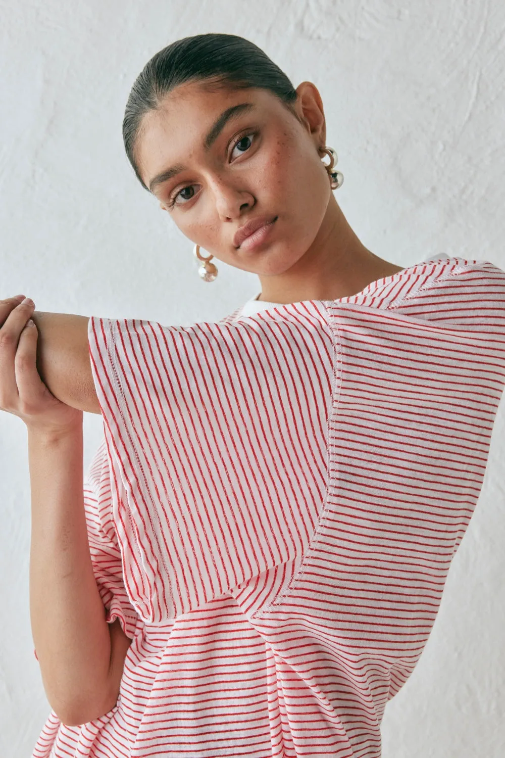 Willow Tee Red Stripe sold by Verge Girl product image thumbnail 3
