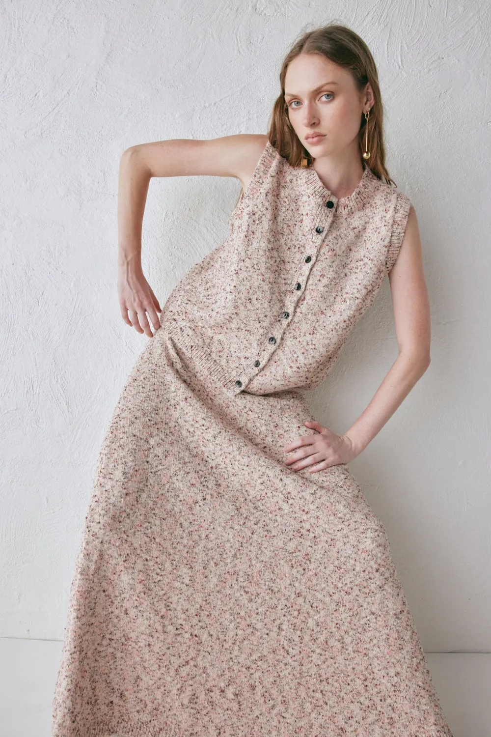 Anaya Knit Vest Pink Marle sold by Verge Girl product image thumbnail 5