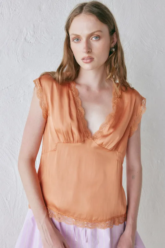 Tiana Top Peach sold by Verge Girl