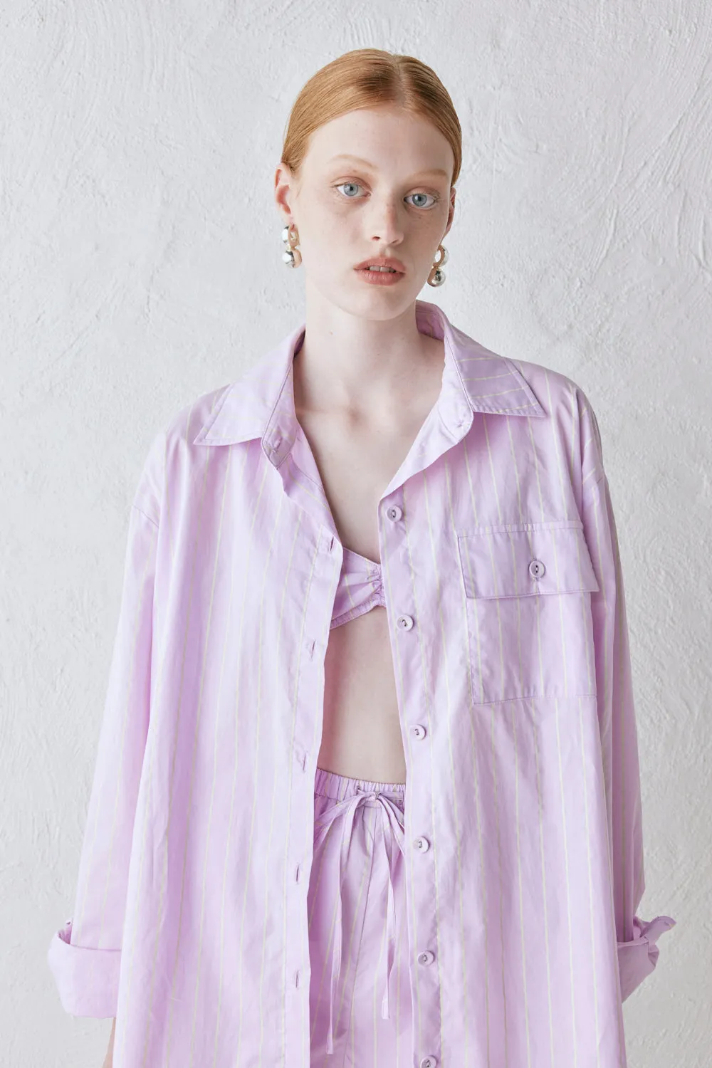 June Shirt Lilac Stripe sold by Verge Girl product image thumbnail 5