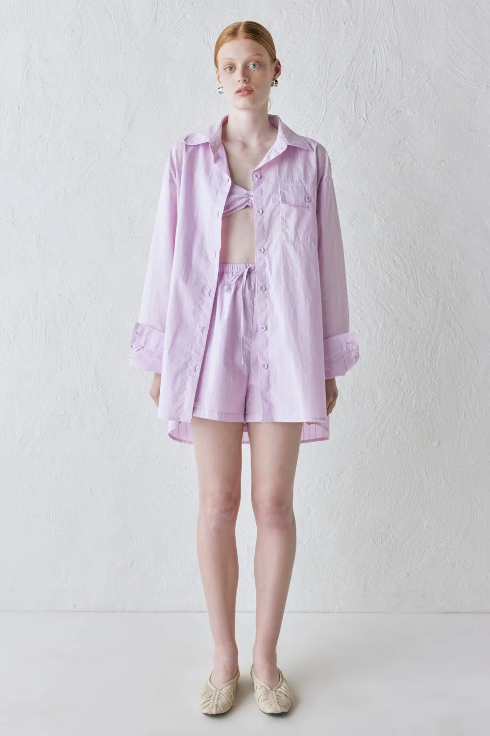 June Shirt Lilac Stripe sold by Verge Girl product image thumbnail 2