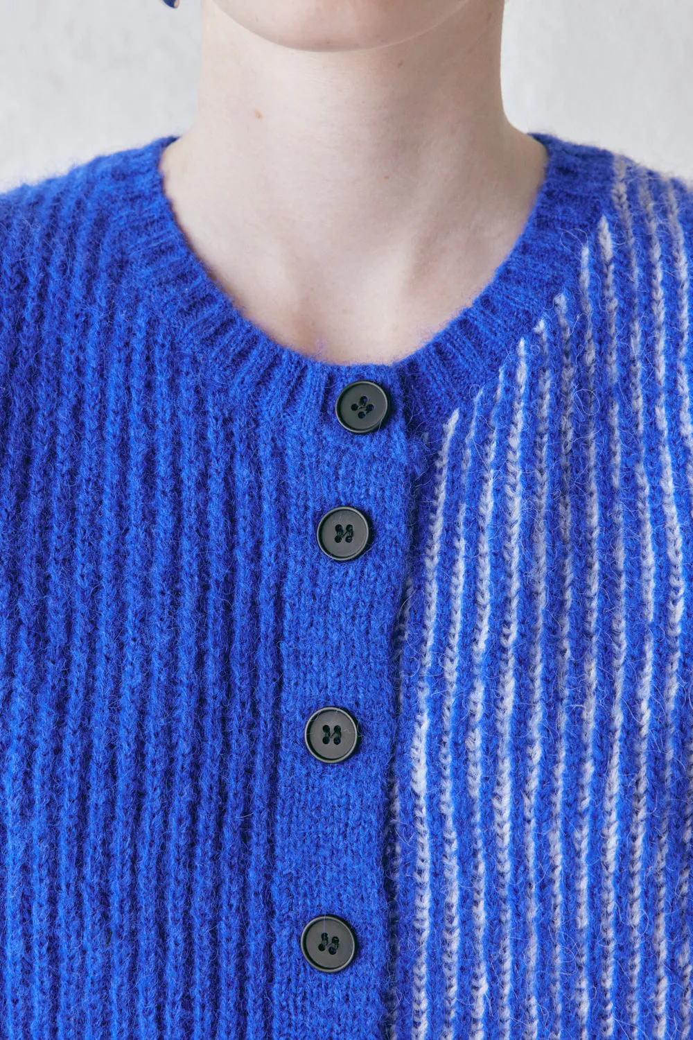 Bridgette Knit Vest Cobalt Splice sold by Verge Girl product image thumbnail 4
