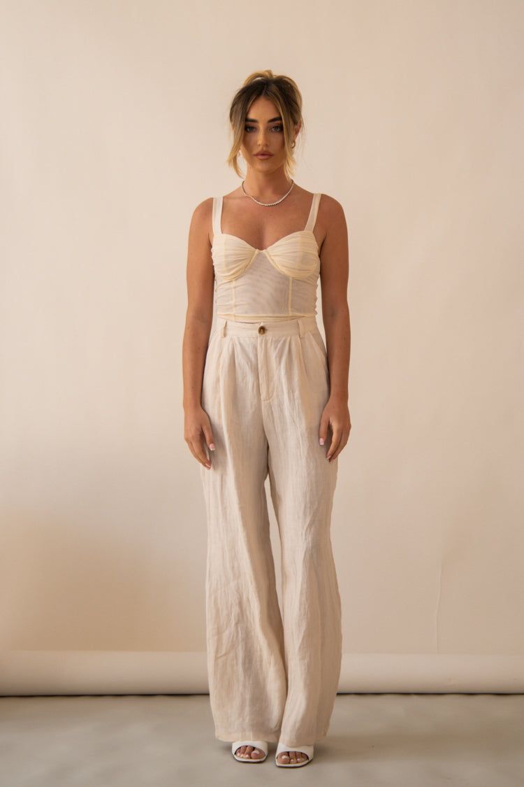 VRG GRL Cosmos In New York Mesh Cami // Cream sold by Verge Girl product image thumbnail 6