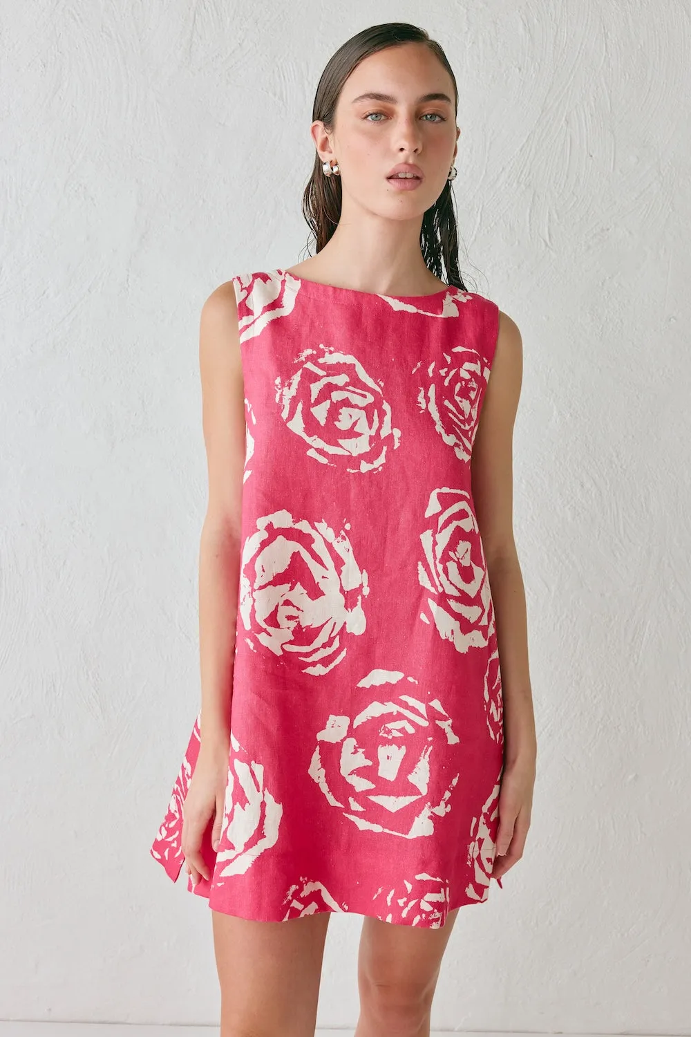 Aftersun Linen Mini Dess Rosa sold by Verge Girl product image thumbnail 4