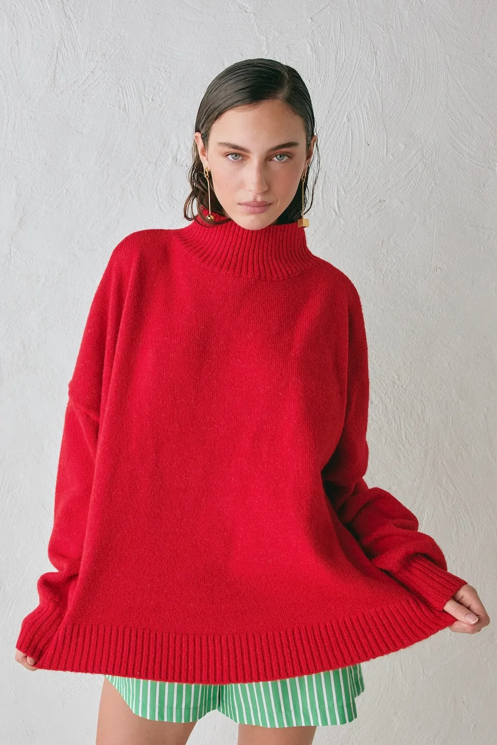 Yumi Knit Jumper Red sold by Verge Girl product image thumbnail 5