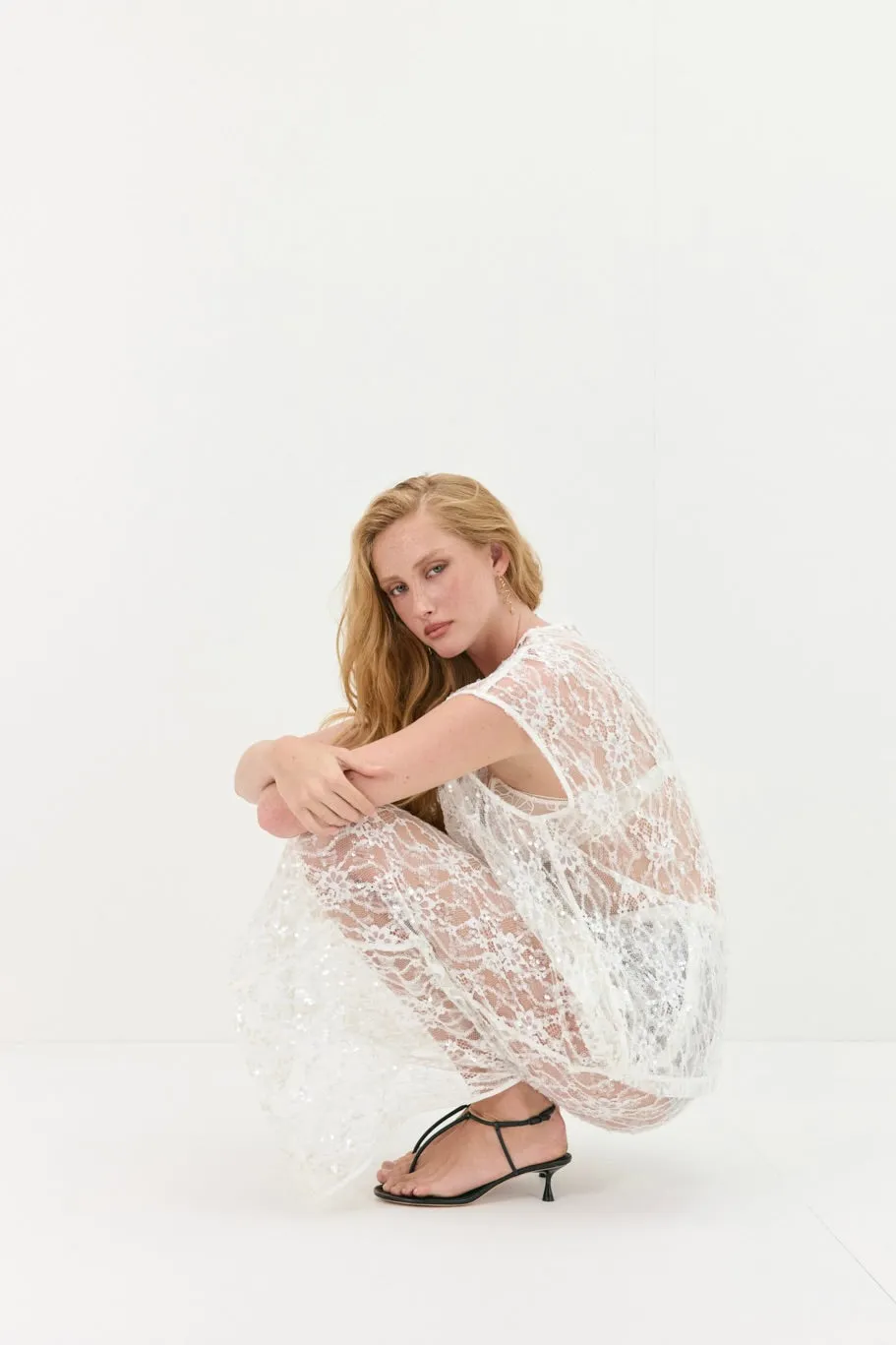 Devyn Sequin Top White sold by Verge Girl product image thumbnail 5