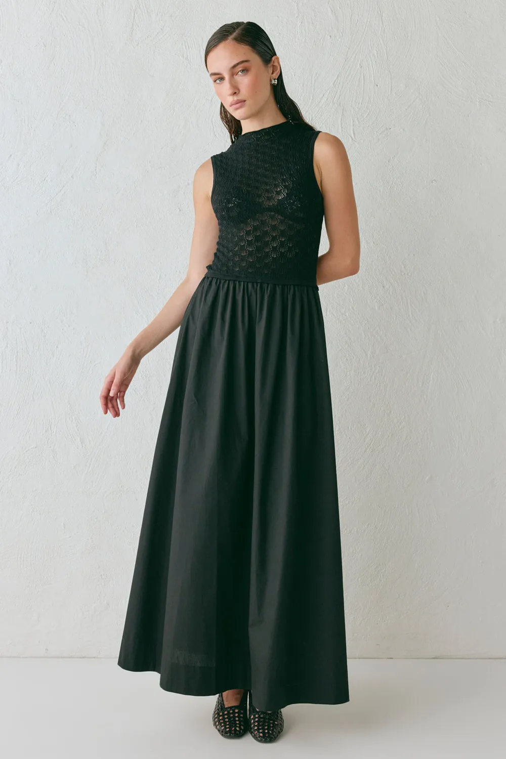 Nadia Maxi Dress Black sold by Verge Girl