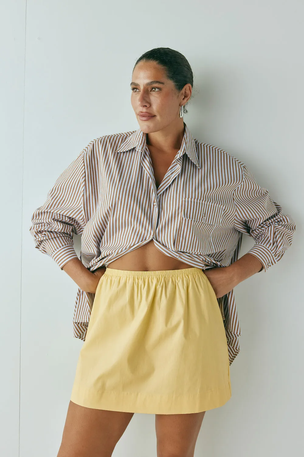 Elka Mini Skirt Lemon sold by Verge Girl