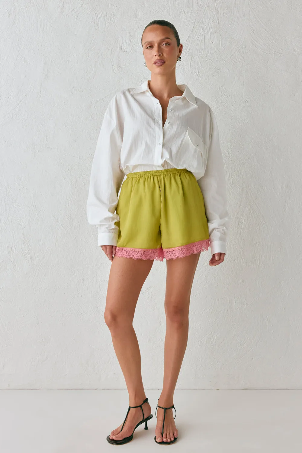 Tulia Shorts Aloe sold by Verge Girl product image thumbnail 3