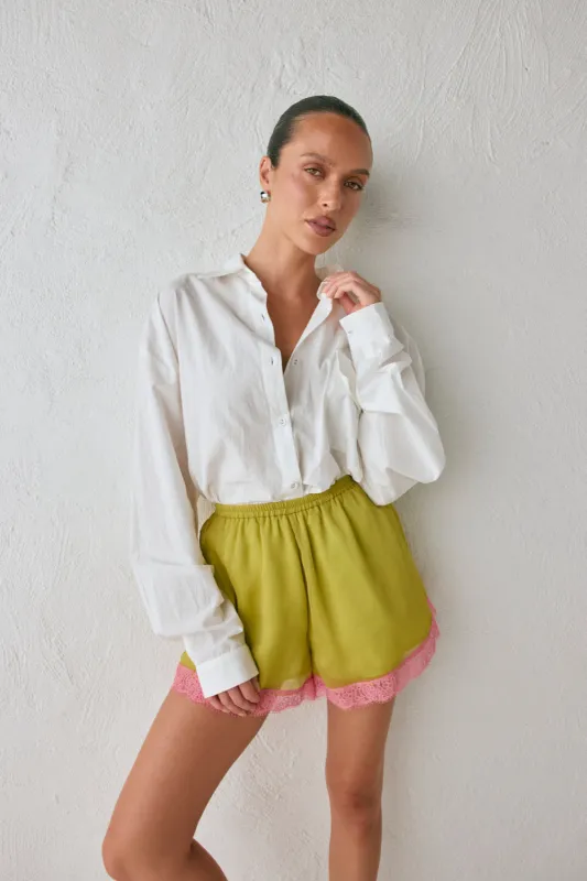 Tulia Shorts Aloe sold by Verge Girl