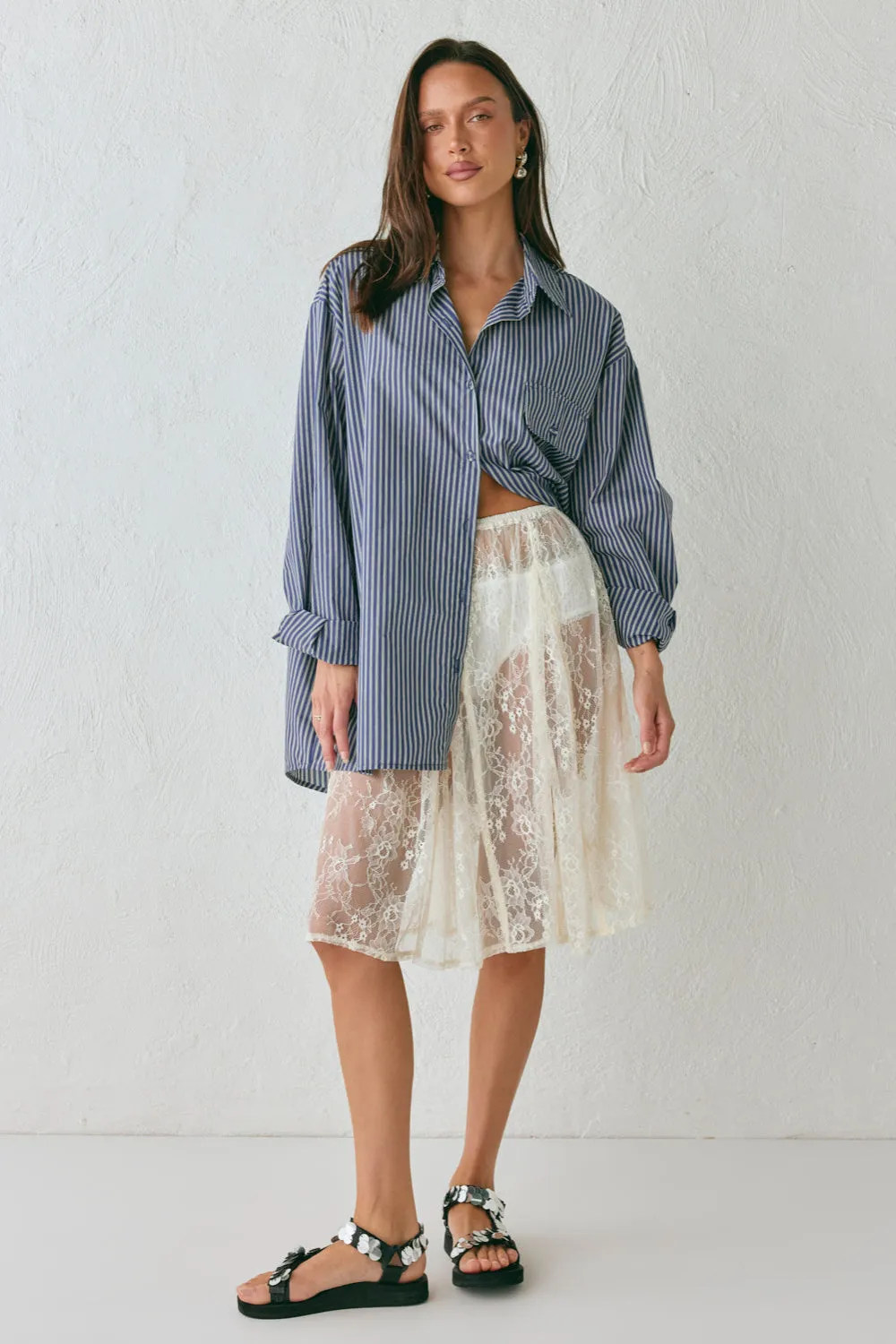 June Shirt Navy Stripe sold by Verge Girl product image thumbnail 3