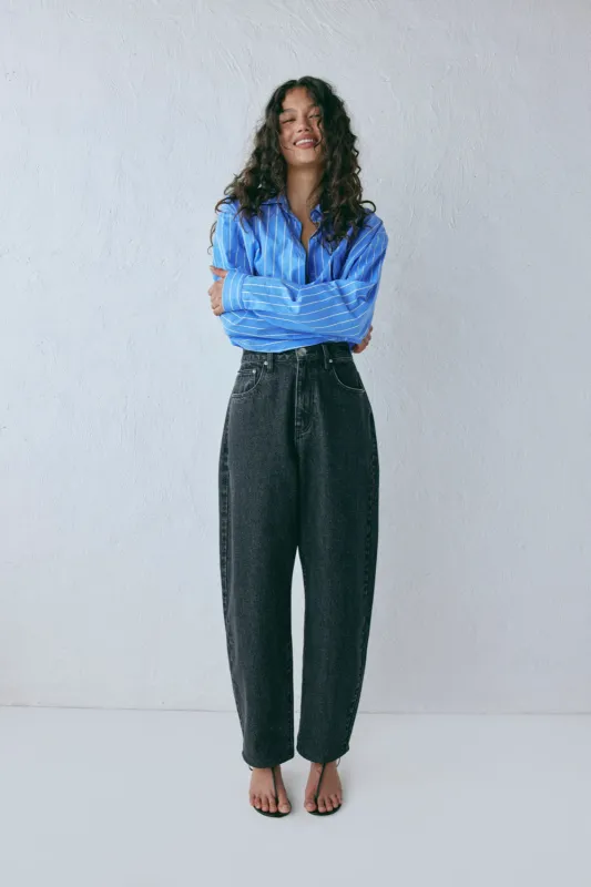 Lex Barrel Denim Jeans Washed Black sold by Verge Girl