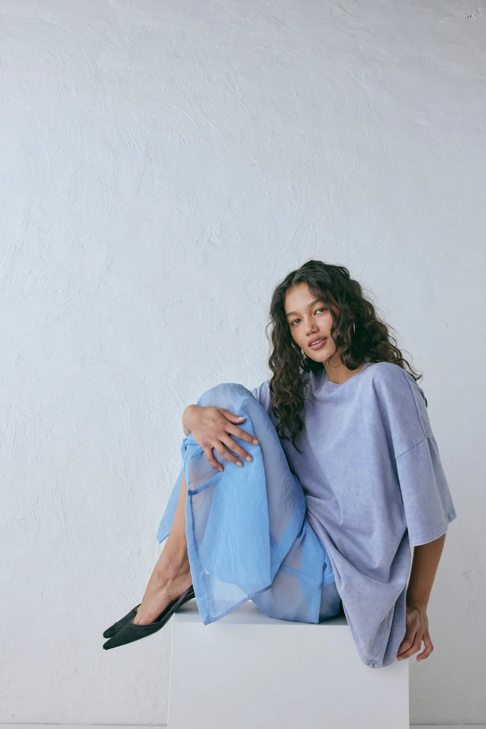 Willow Tee Chalk Blue sold by Verge Girl product image thumbnail 4