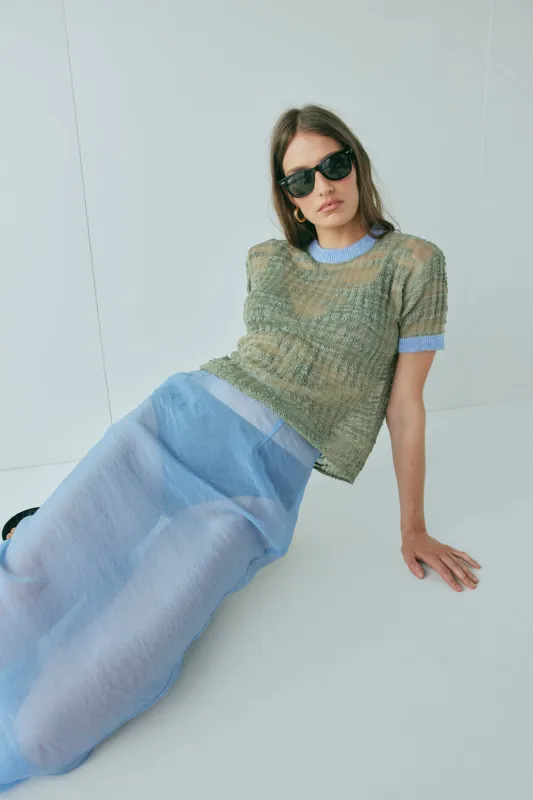 Elvi Knit Top Khaki sold by Verge Girl