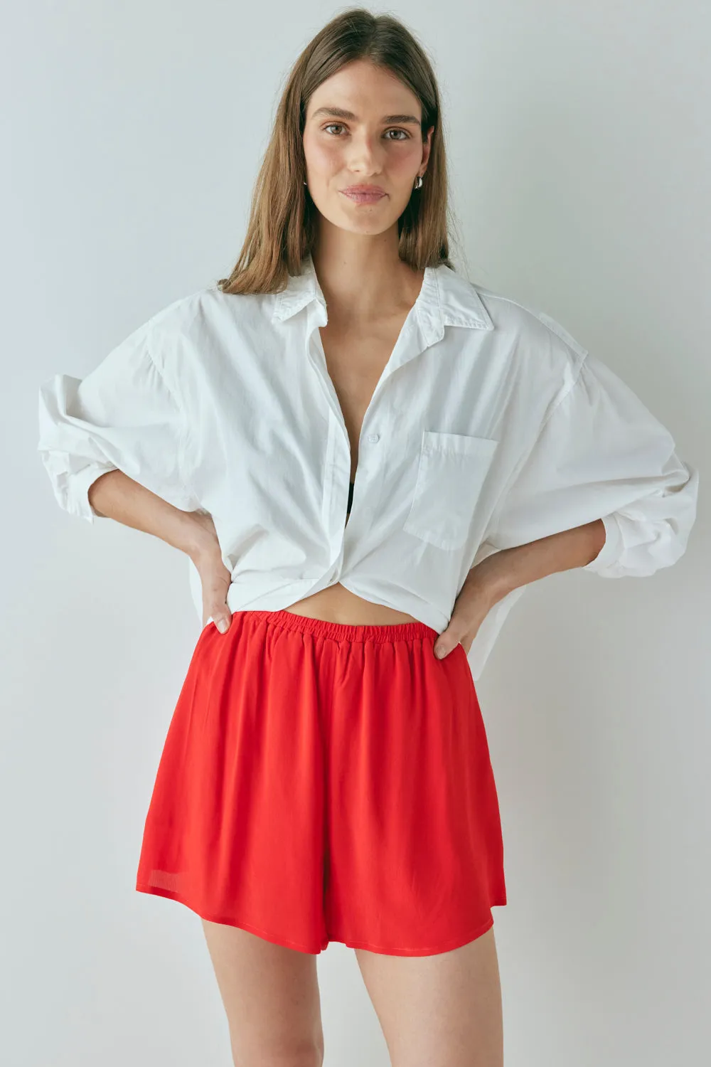 Annika Shorts Red sold by Verge Girl