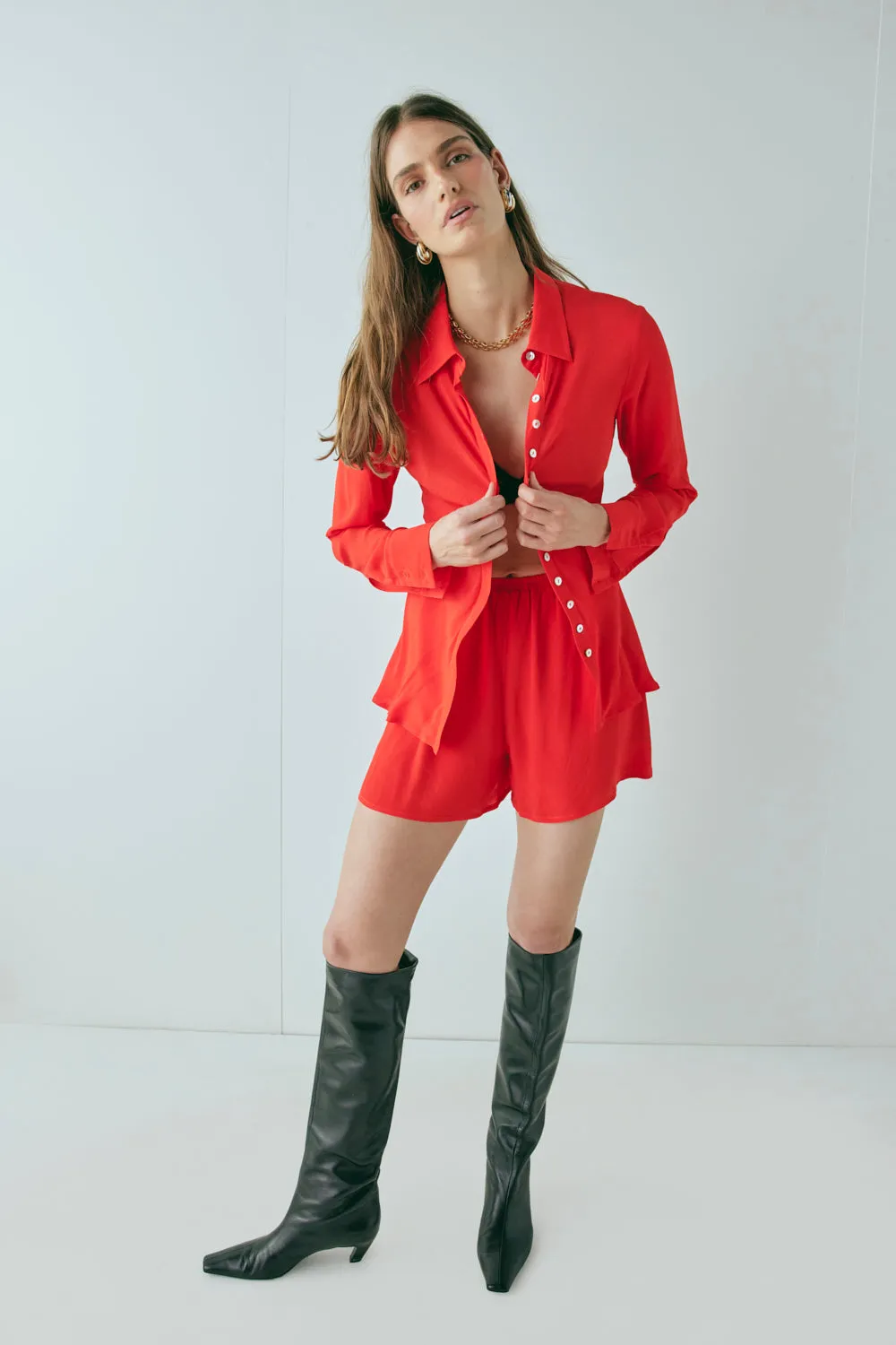 Annika Shorts Red sold by Verge Girl product image thumbnail 3