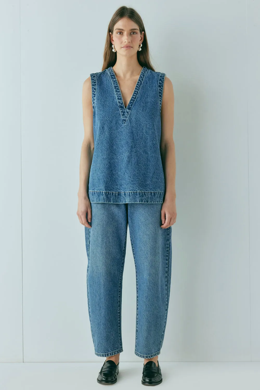 Lex Barrel Denim Jeans Blue sold by Verge Girl product image thumbnail 4