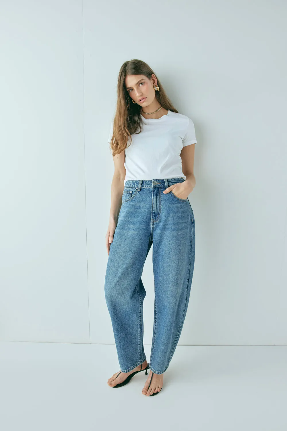 Lex Barrel Denim Jeans Blue sold by Verge Girl product image thumbnail 5