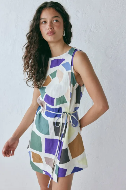 Scarlet Wrap Mini Dress Lei sold by Verge Girl