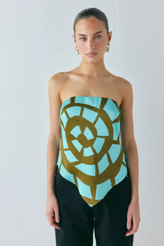 Kiana Strapless Scarf Top Avi sold by Verge Girl