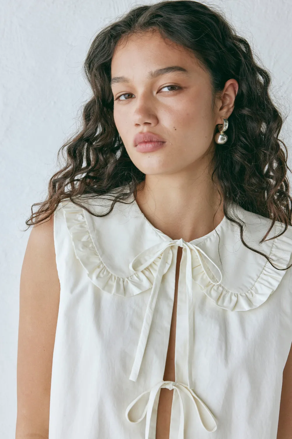 Indira Smock Top Cream sold by Verge Girl product image thumbnail 3