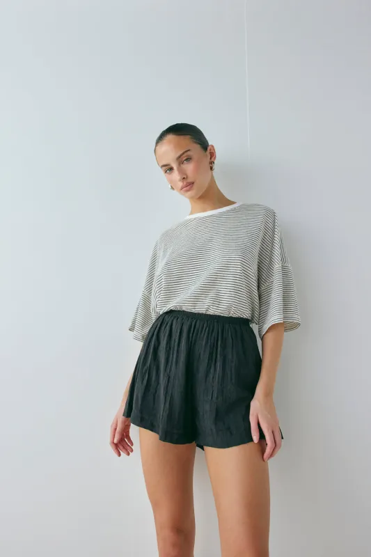 Annika Shorts Crinkle Black sold by Verge Girl