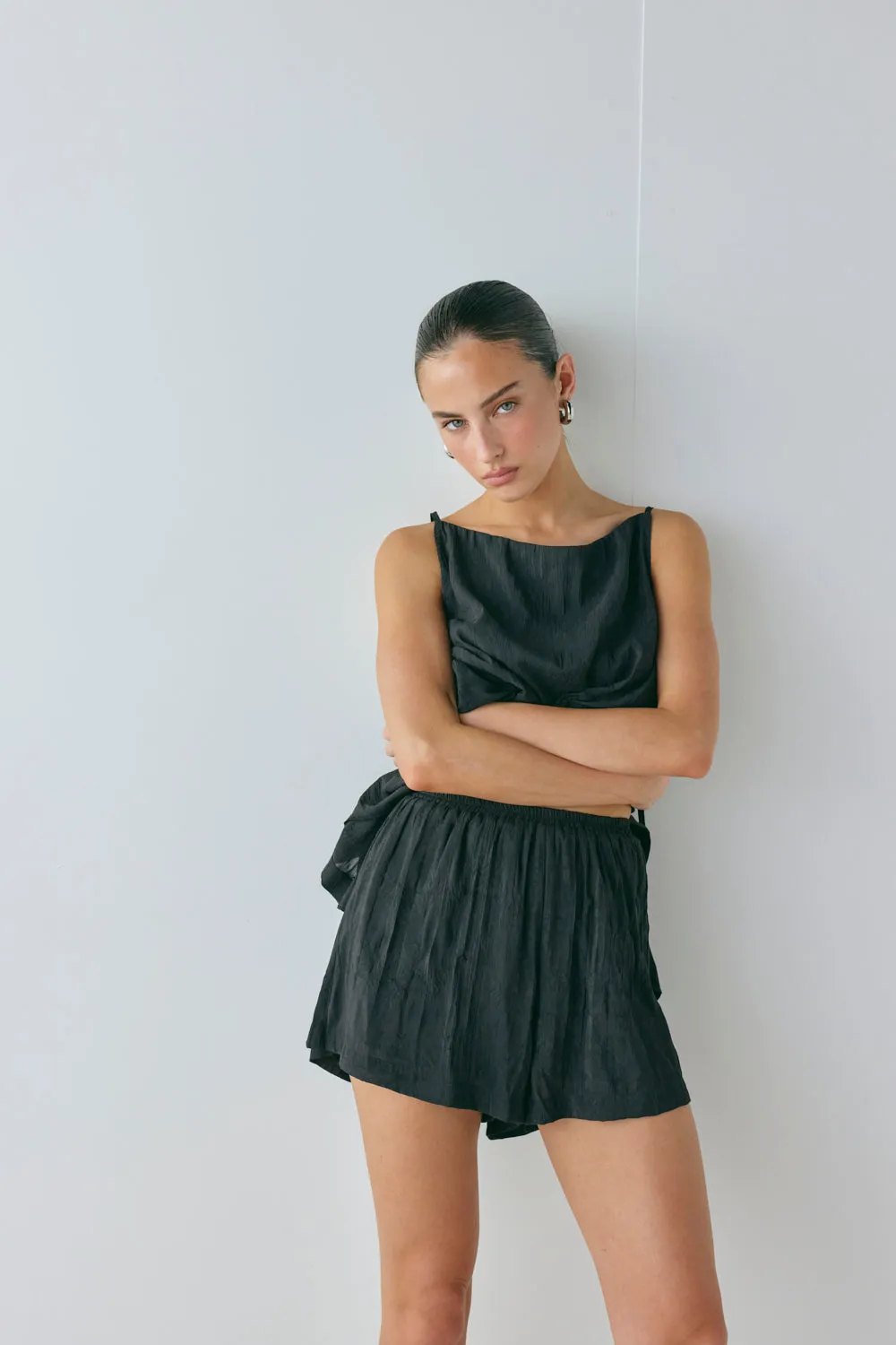 Annika Shorts Crinkle Black sold by Verge Girl product image thumbnail 3