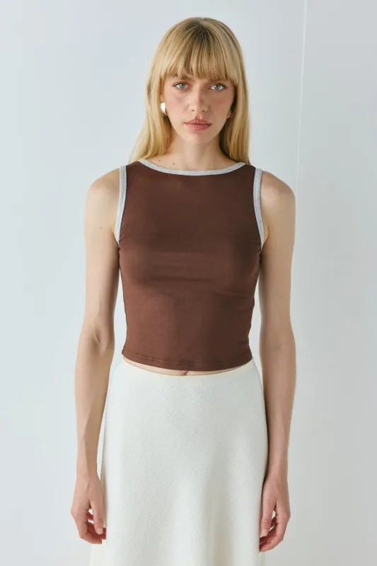 Paige Top Chocolate made by Verge Girl