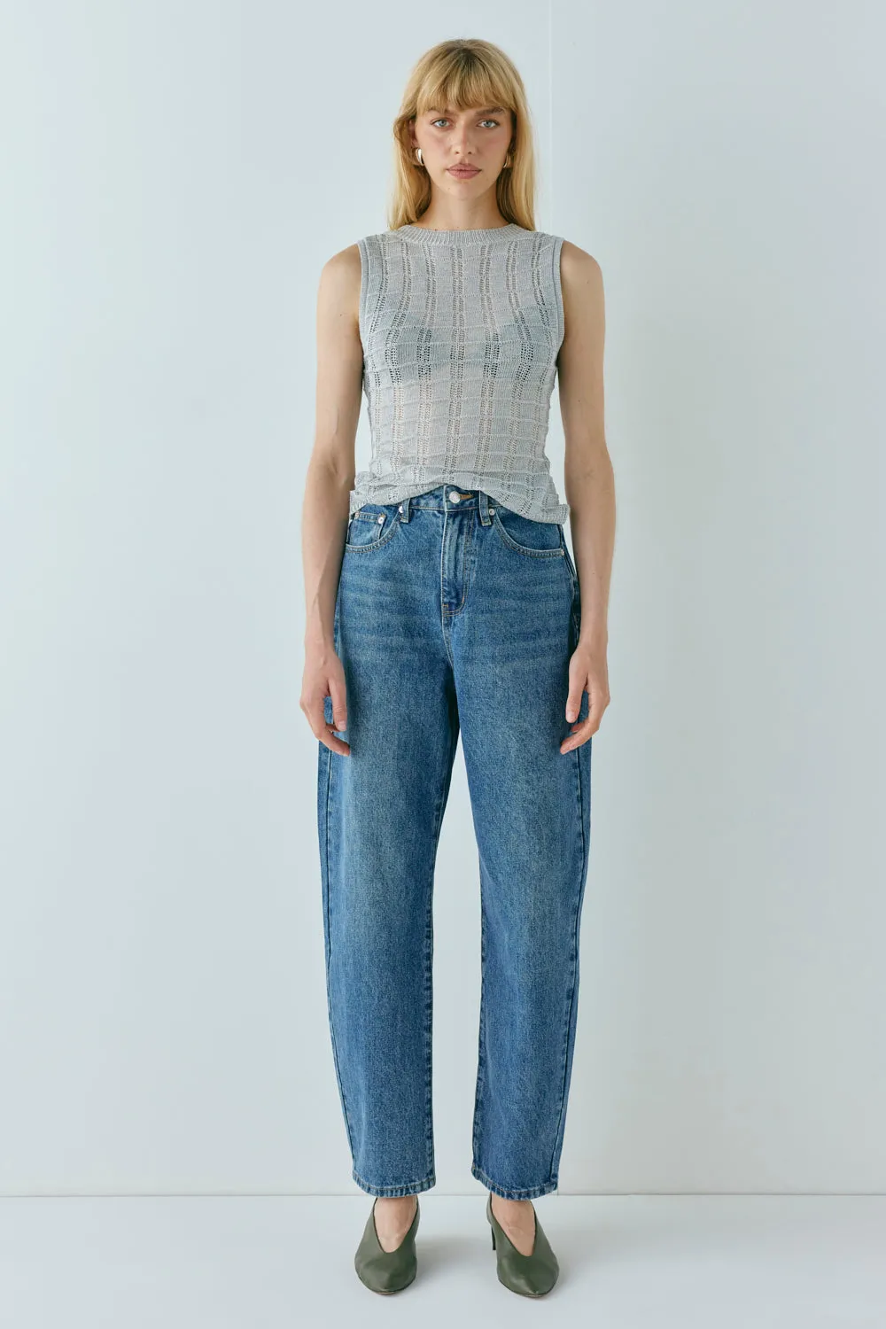 Mika Knit Top Silver sold by Verge Girl product image thumbnail 5