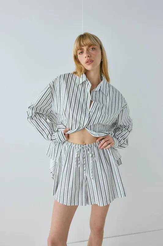 Annika Shorts Black Stripe sold by Verge Girl