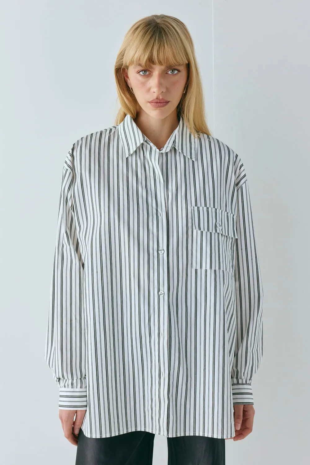 June Shirt Black Stripe sold by Verge Girl