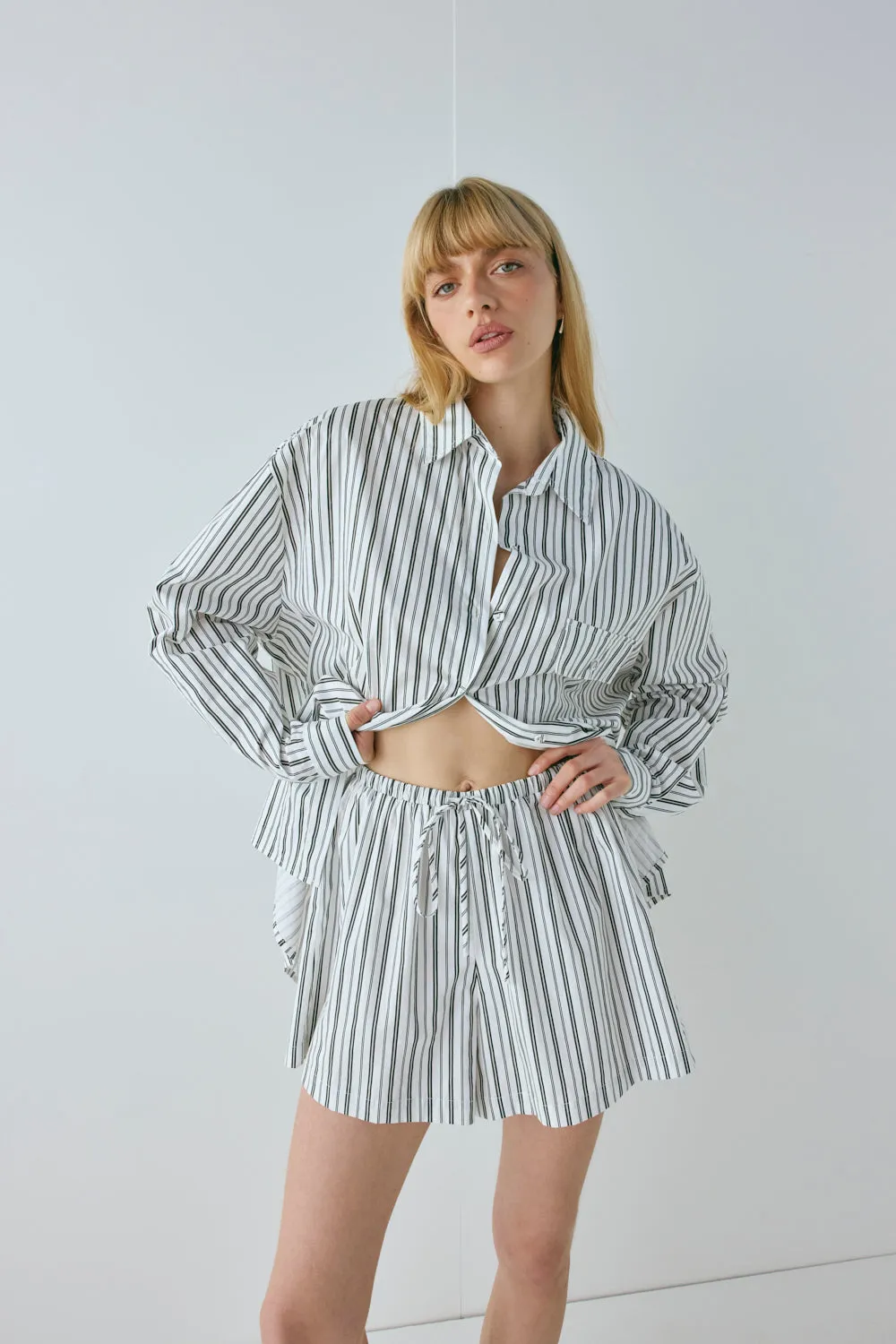 June Shirt Black Stripe sold by Verge Girl product image thumbnail 2
