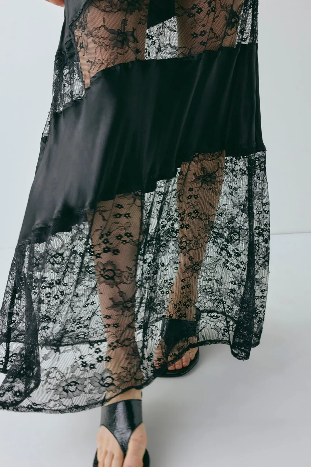 Dorit Lace Maxi Dress Black sold by Verge Girl product image thumbnail 3