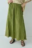 Solara Midi Skirt Olive sold by Verge Girl