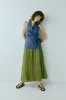 Solara Midi Skirt Olive sold by Verge Girl