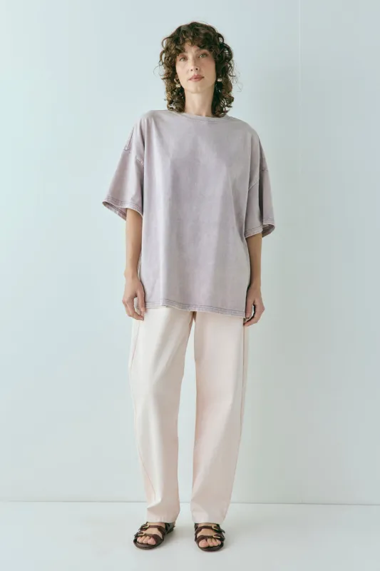 Willow Tee Chalk Mauve sold by Verge Girl