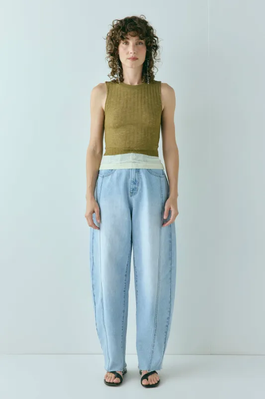 Jil Top Khaki sold by Verge Girl